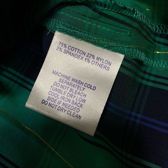 🆕 Southern Tide Green Isle Plaid Marlena Surplice Top - Picture 7 of 9